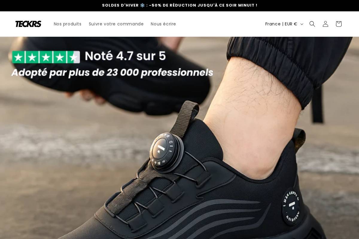 Teckrs homepage screenshot