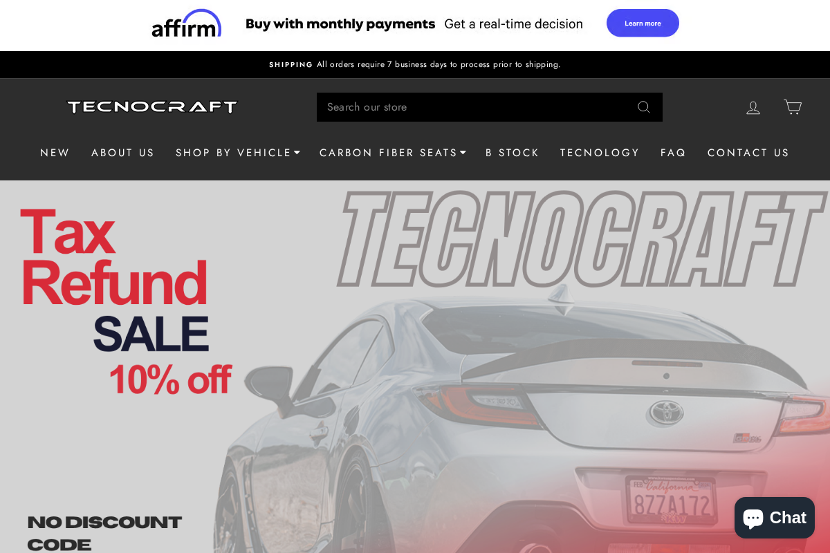 Tecnocraft Composites homepage screenshot