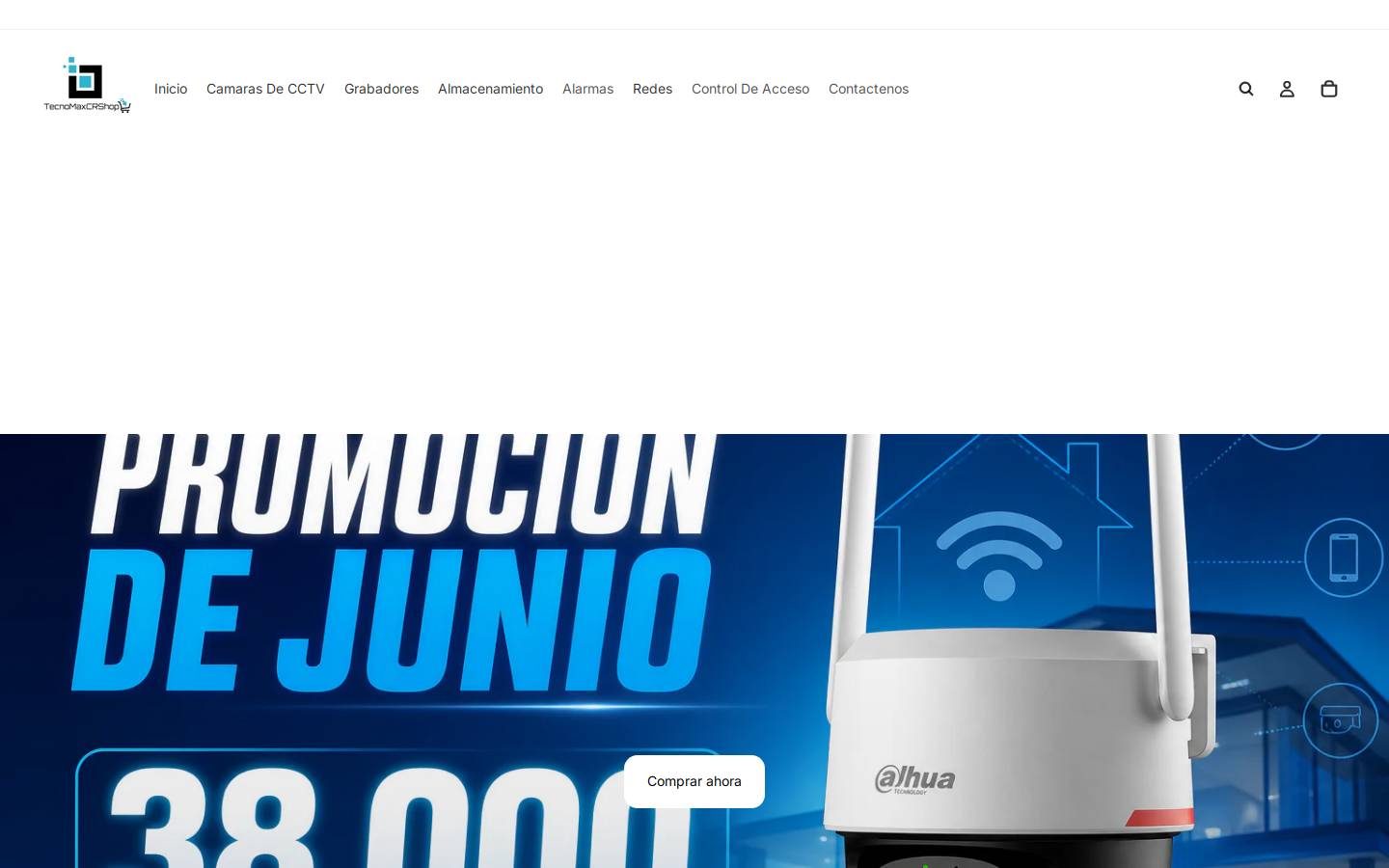 tecnomaxcrshop.com homepage screenshot