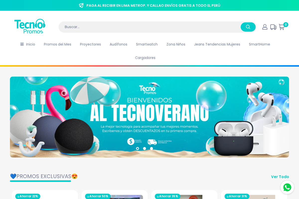 Tecnopromos homepage screenshot