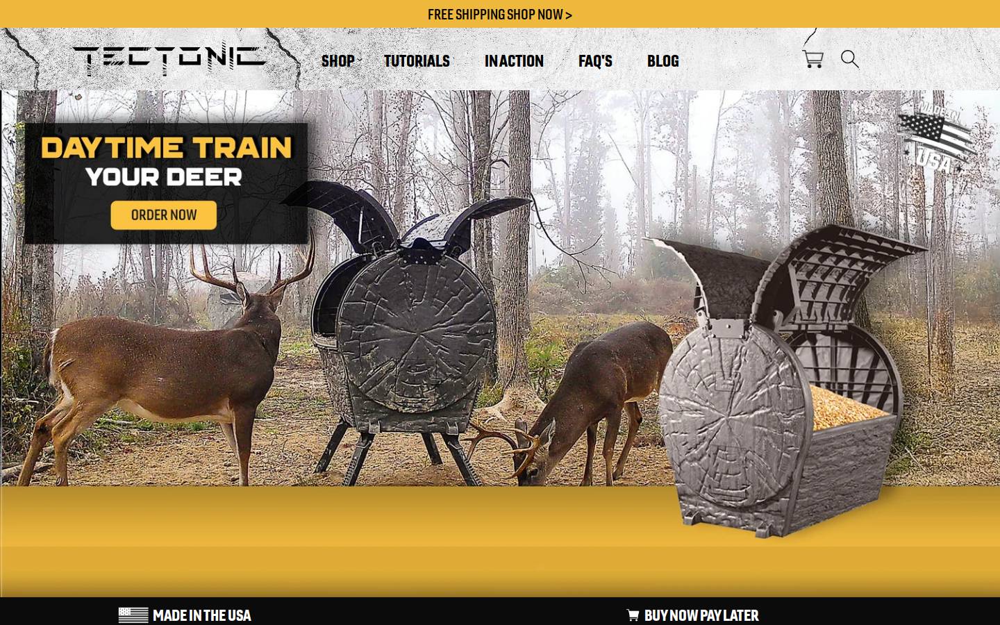 tectonic-usa.com homepage screenshot