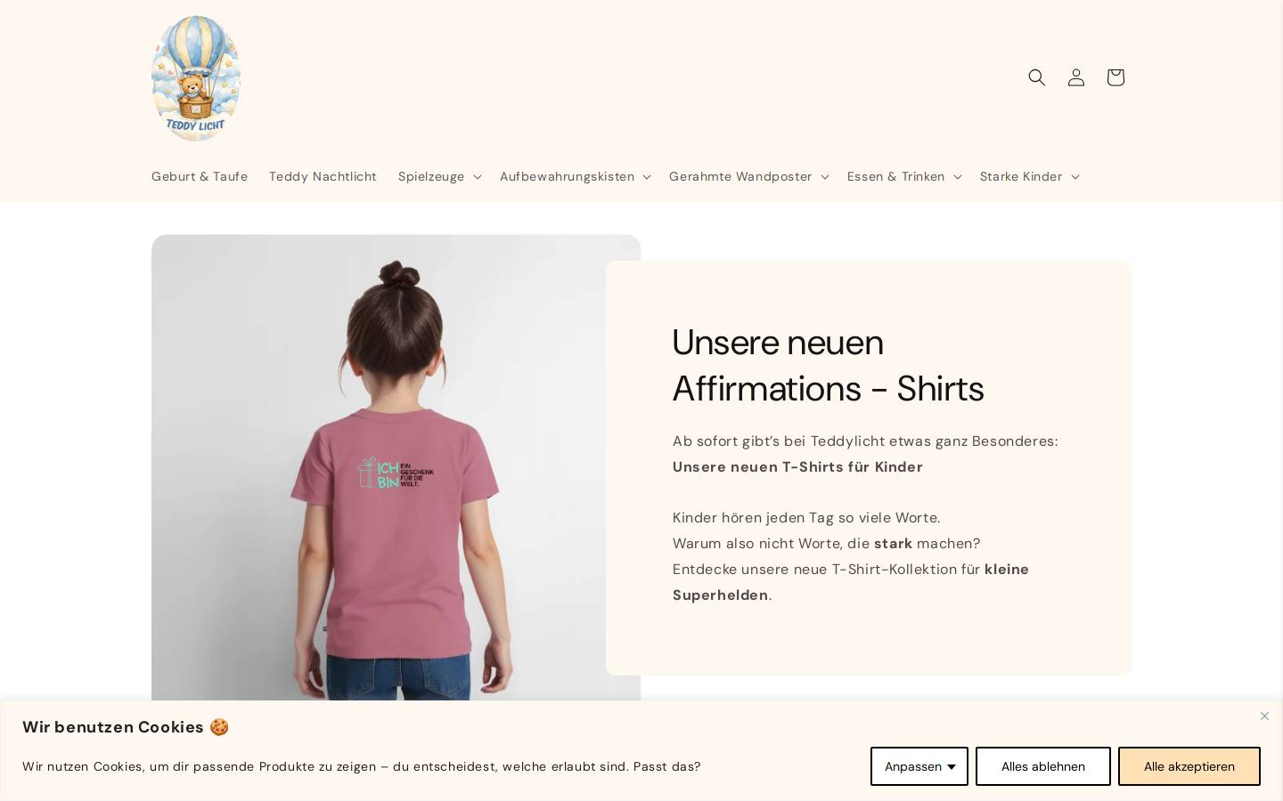 teddylicht.de homepage screenshot