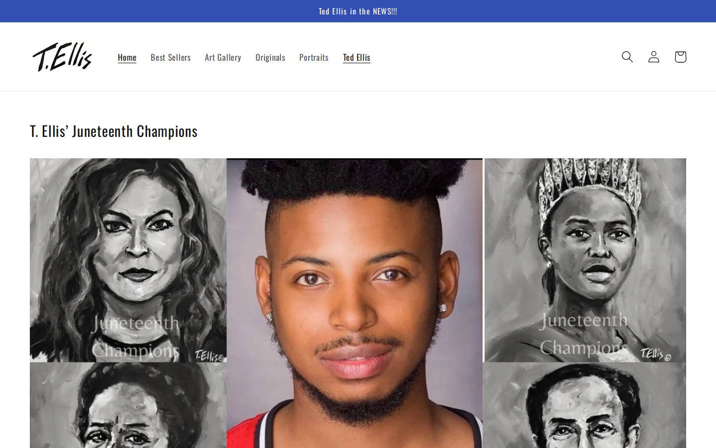 tedellisart.com homepage screenshot