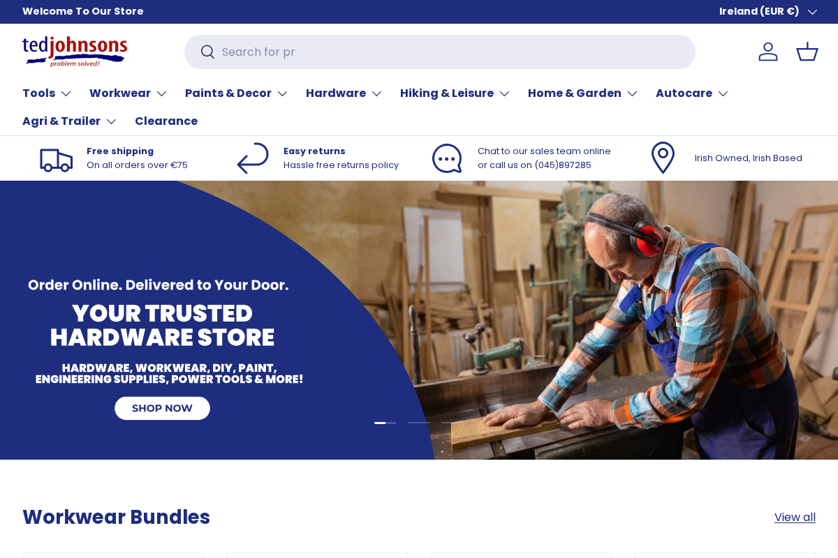 Ted Johnsons homepage screenshot