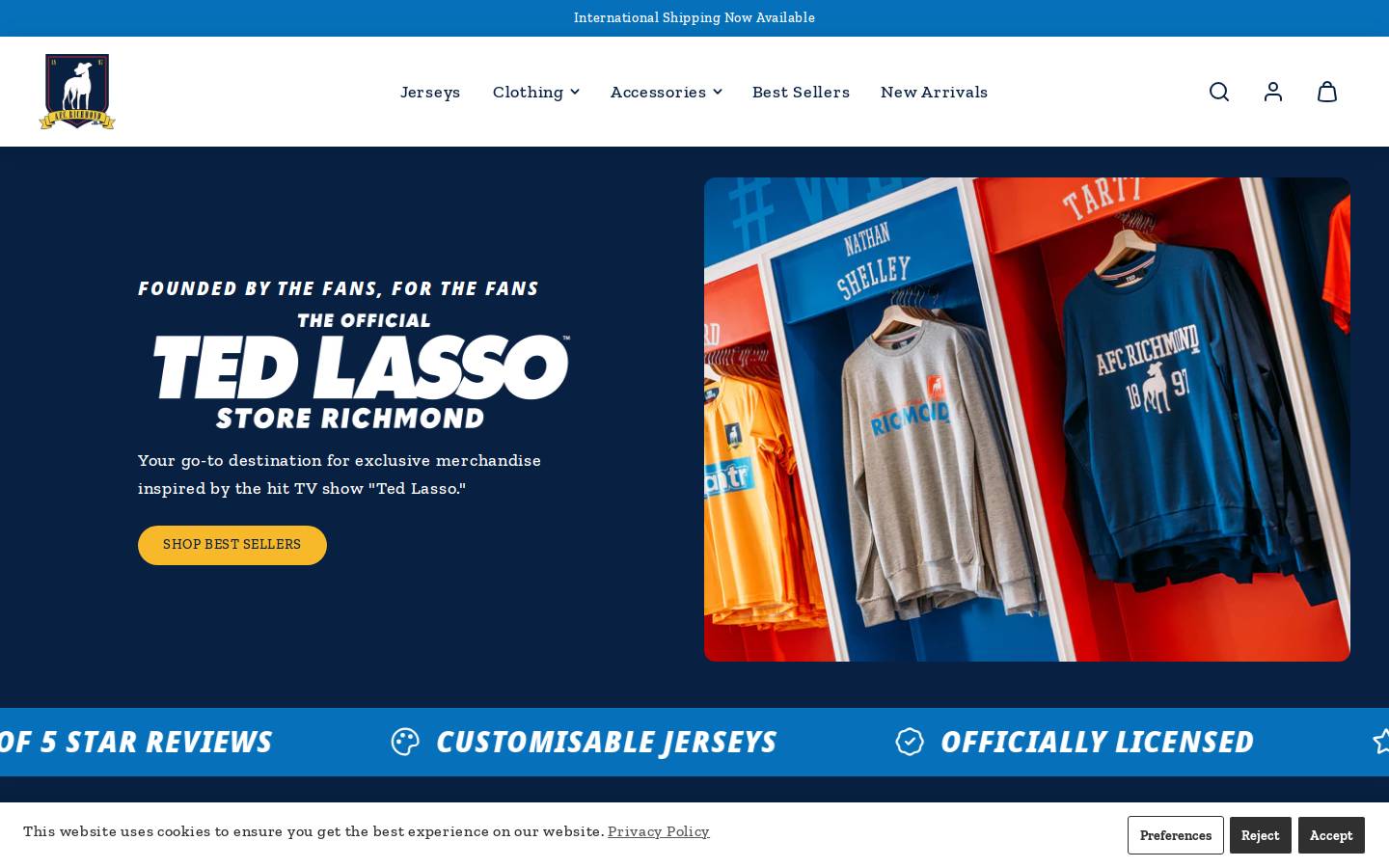 tedlassostorerichmond.com homepage screenshot