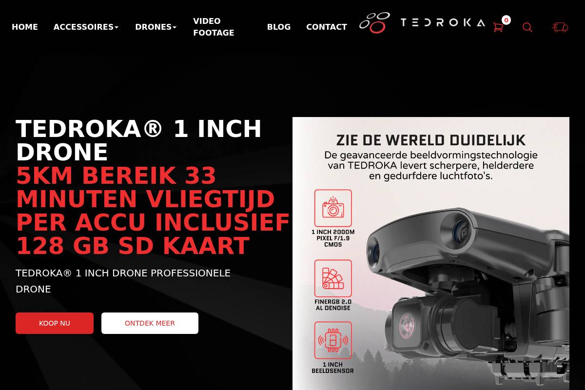 tedroka.nl homepage screenshot