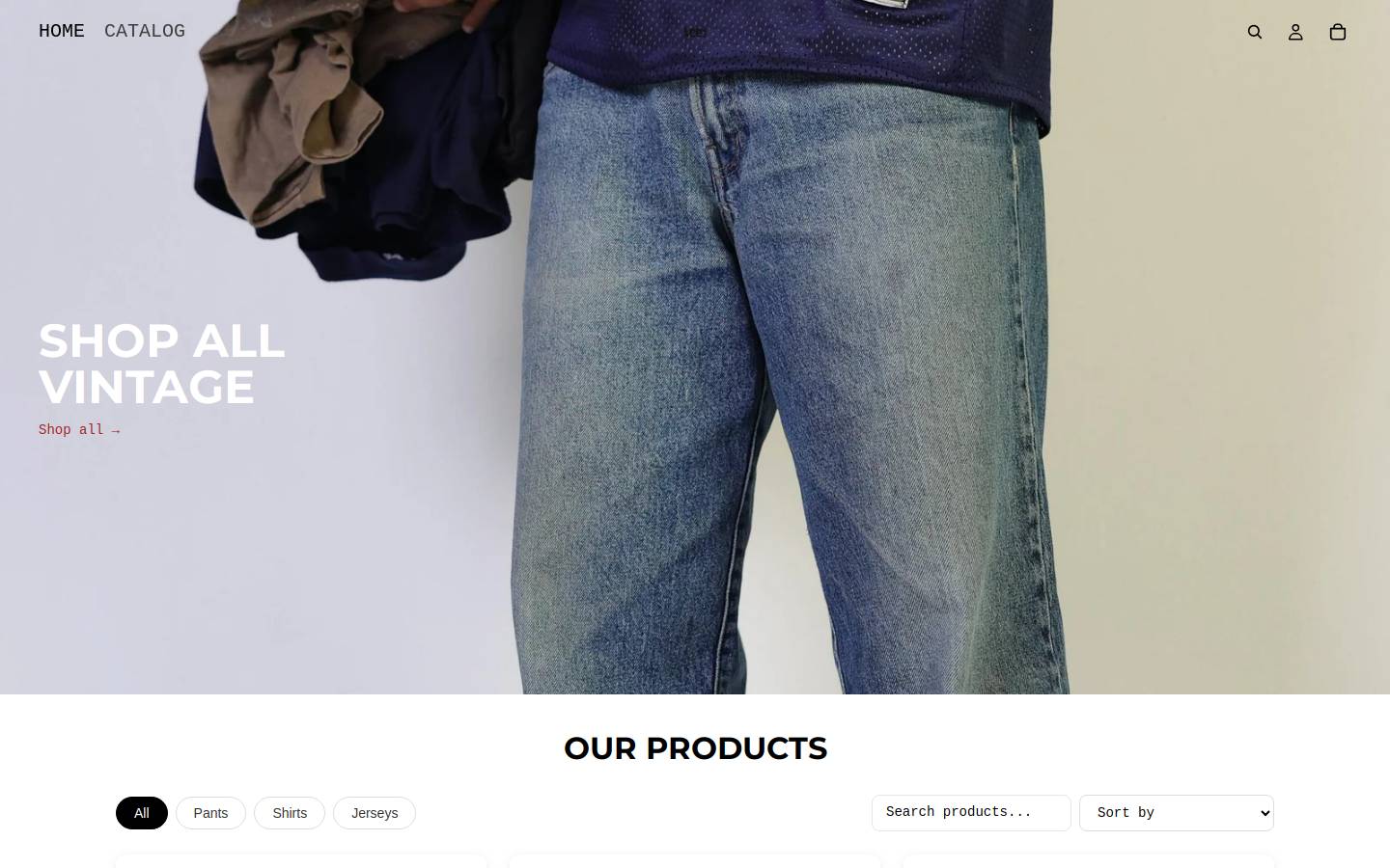 teehubthrift.com homepage screenshot