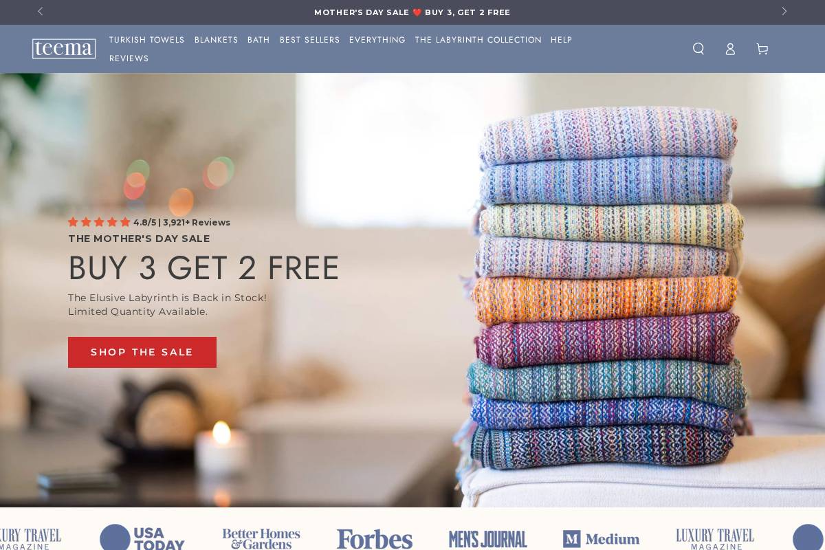 teema.co homepage screenshot