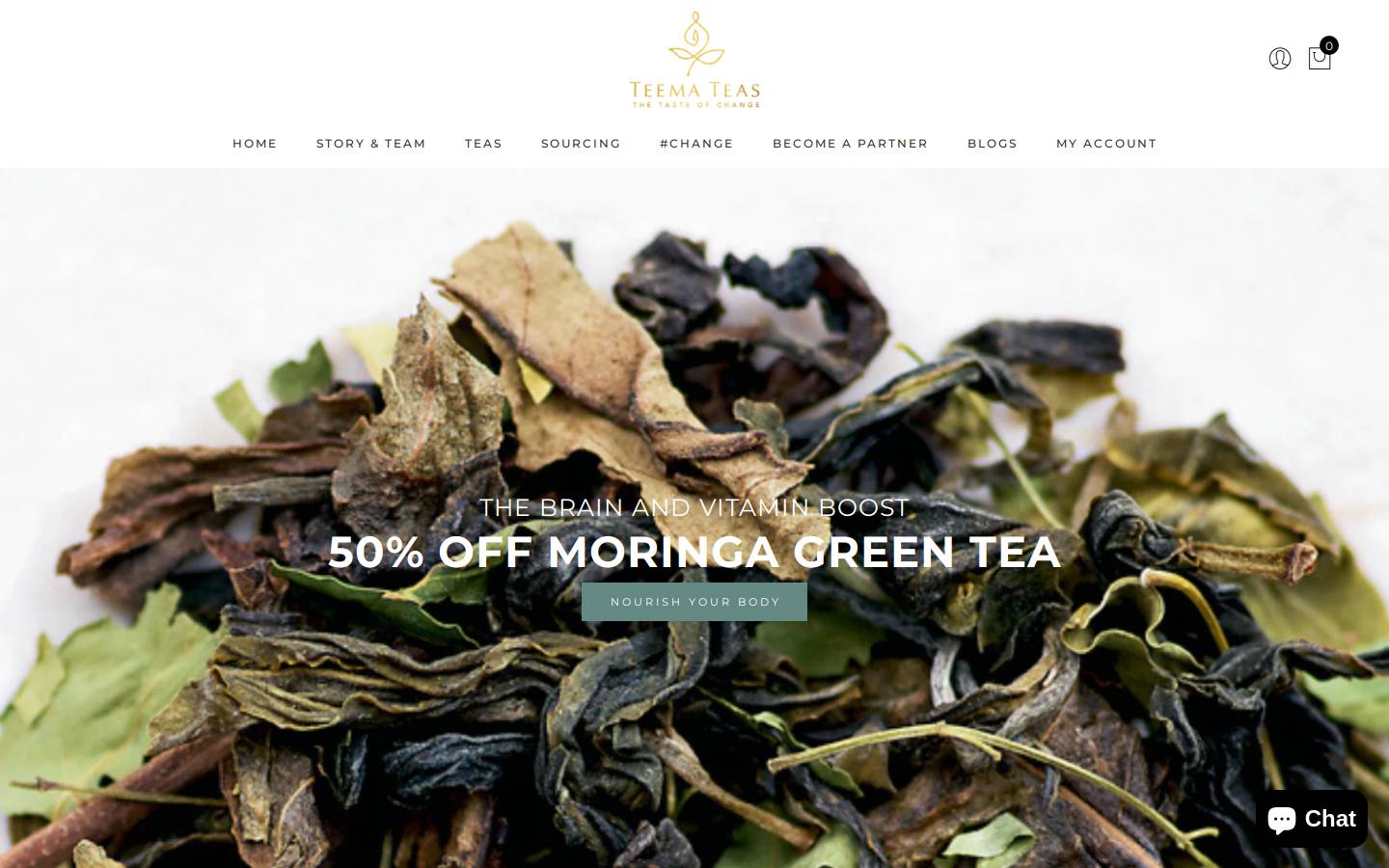 teemateas.com homepage screenshot