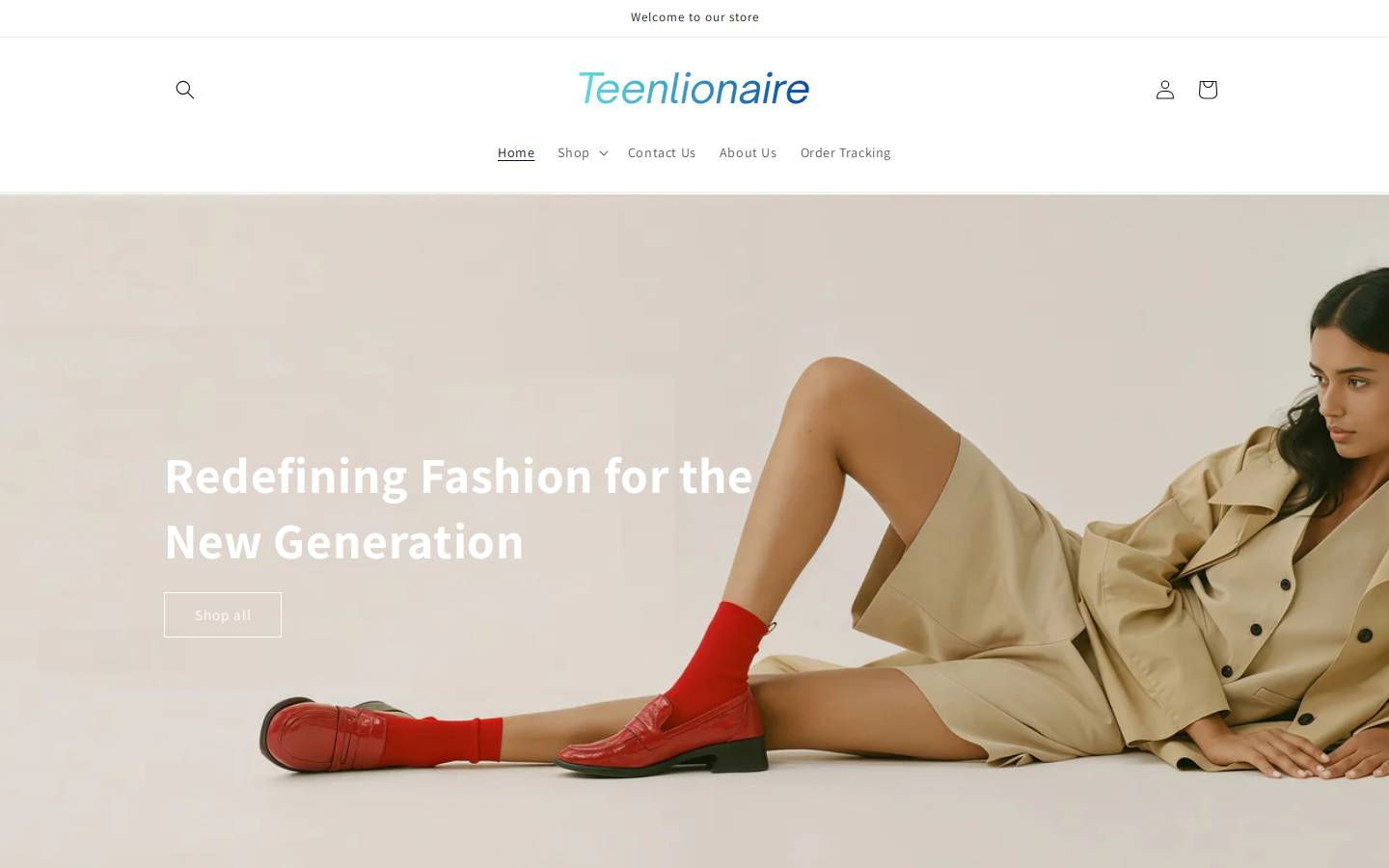 Teenlionaire homepage screenshot