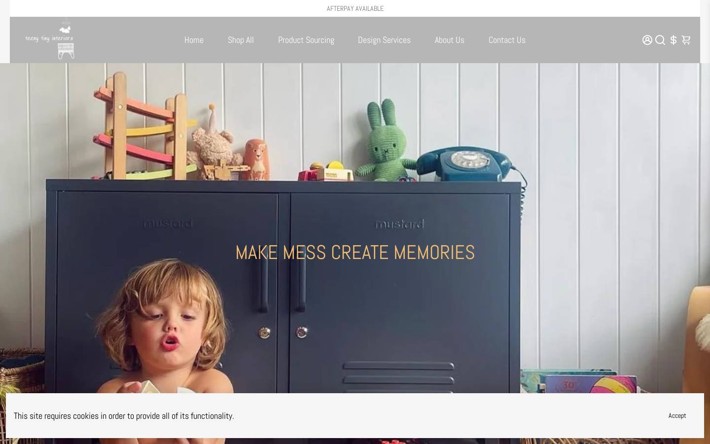 teenytinyinteriors.com homepage screenshot