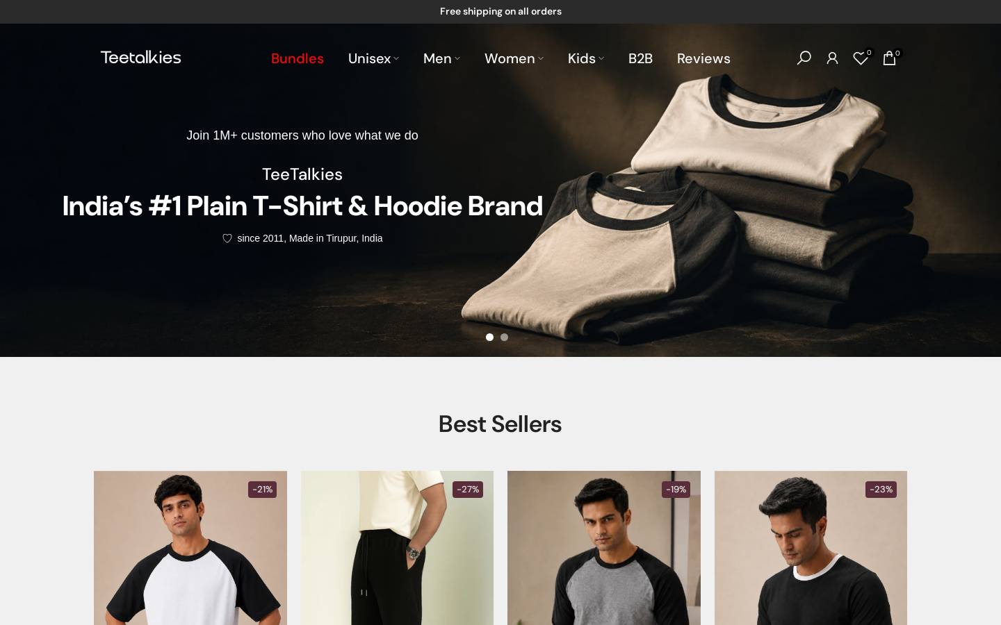 teetalkies.com homepage screenshot
