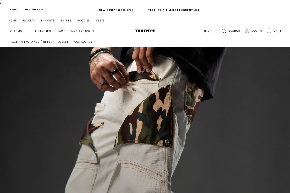 TEETHYS homepage screenshot