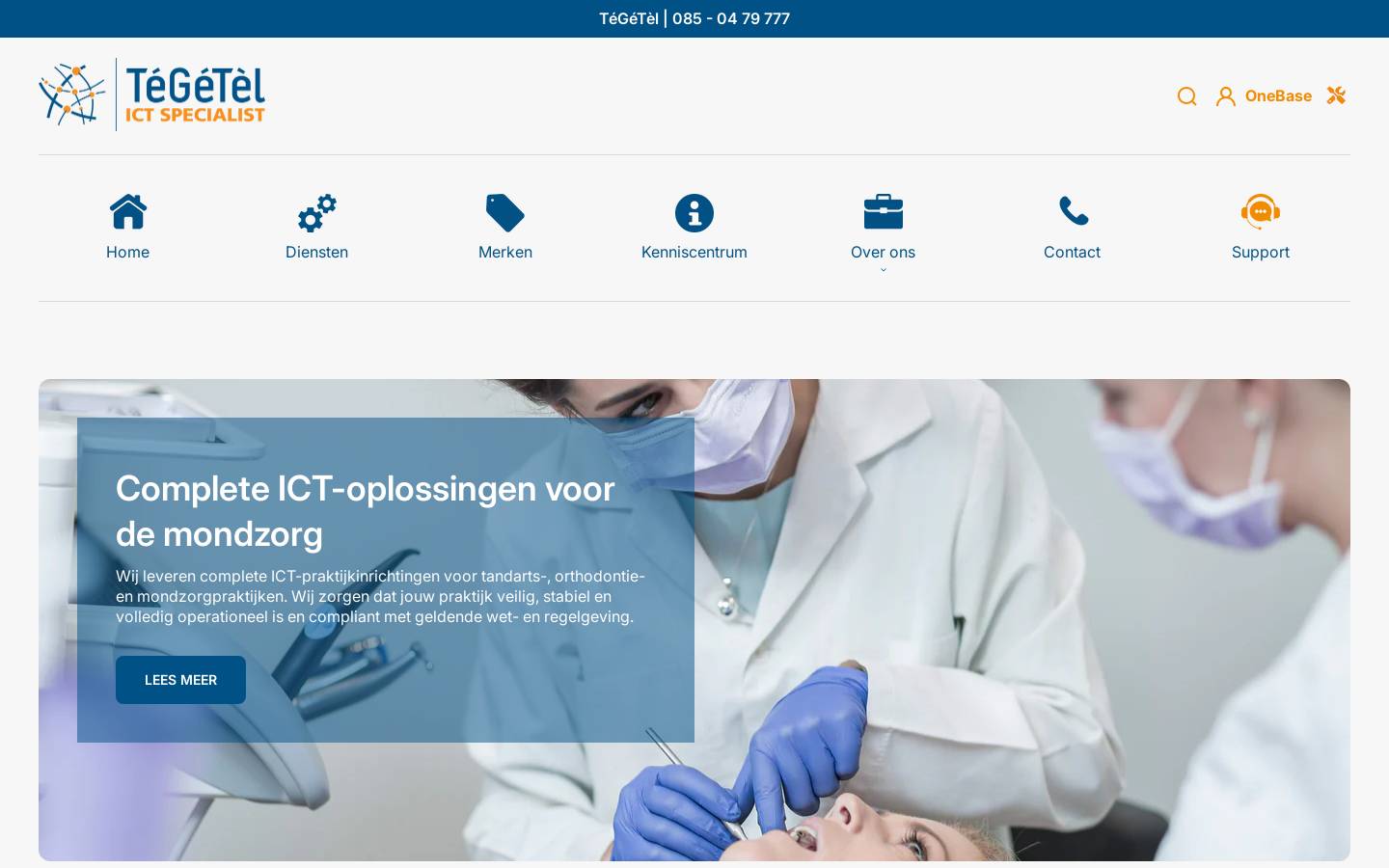 tegetelhba.nl homepage screenshot