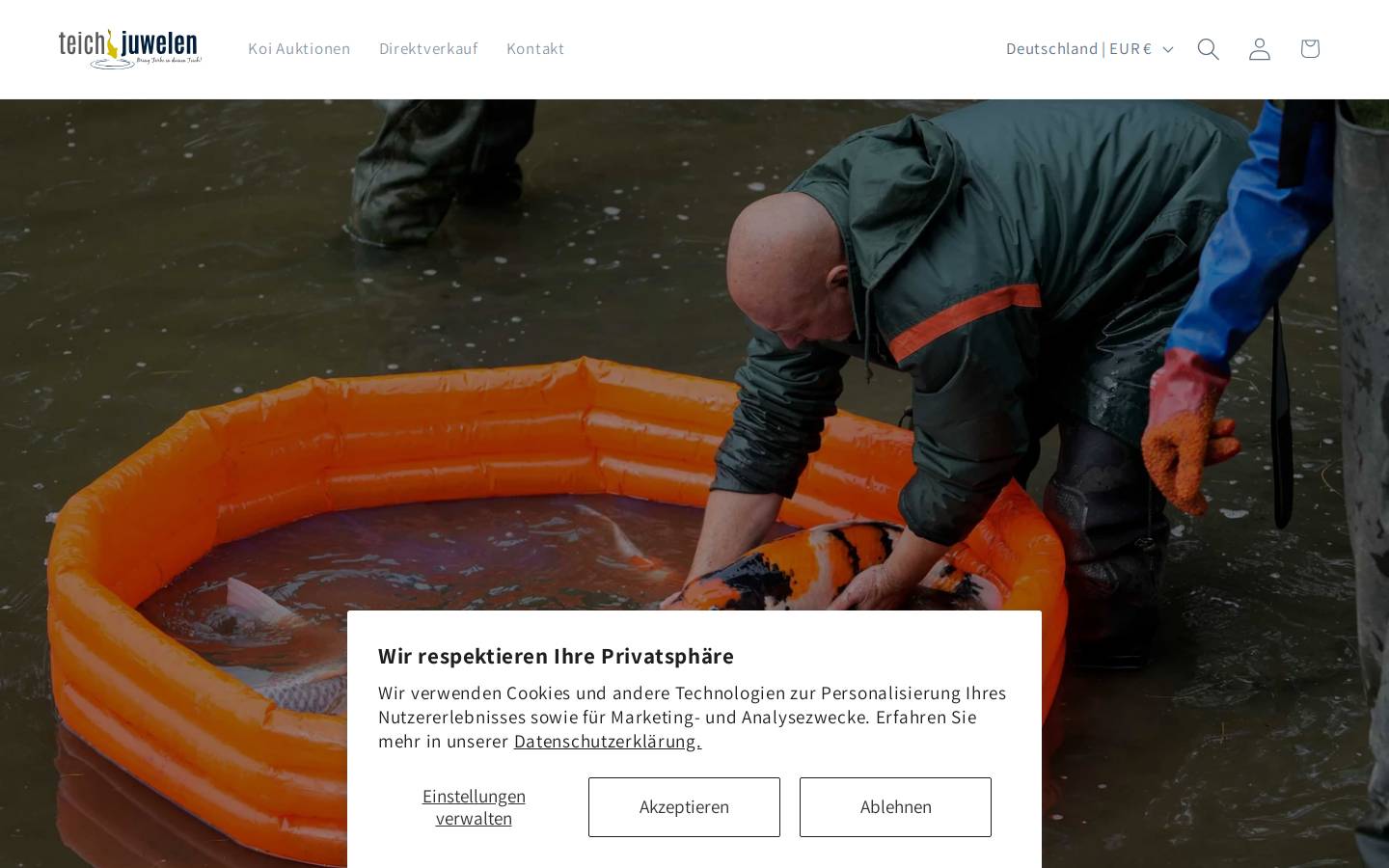 teichjuwelen.de homepage screenshot