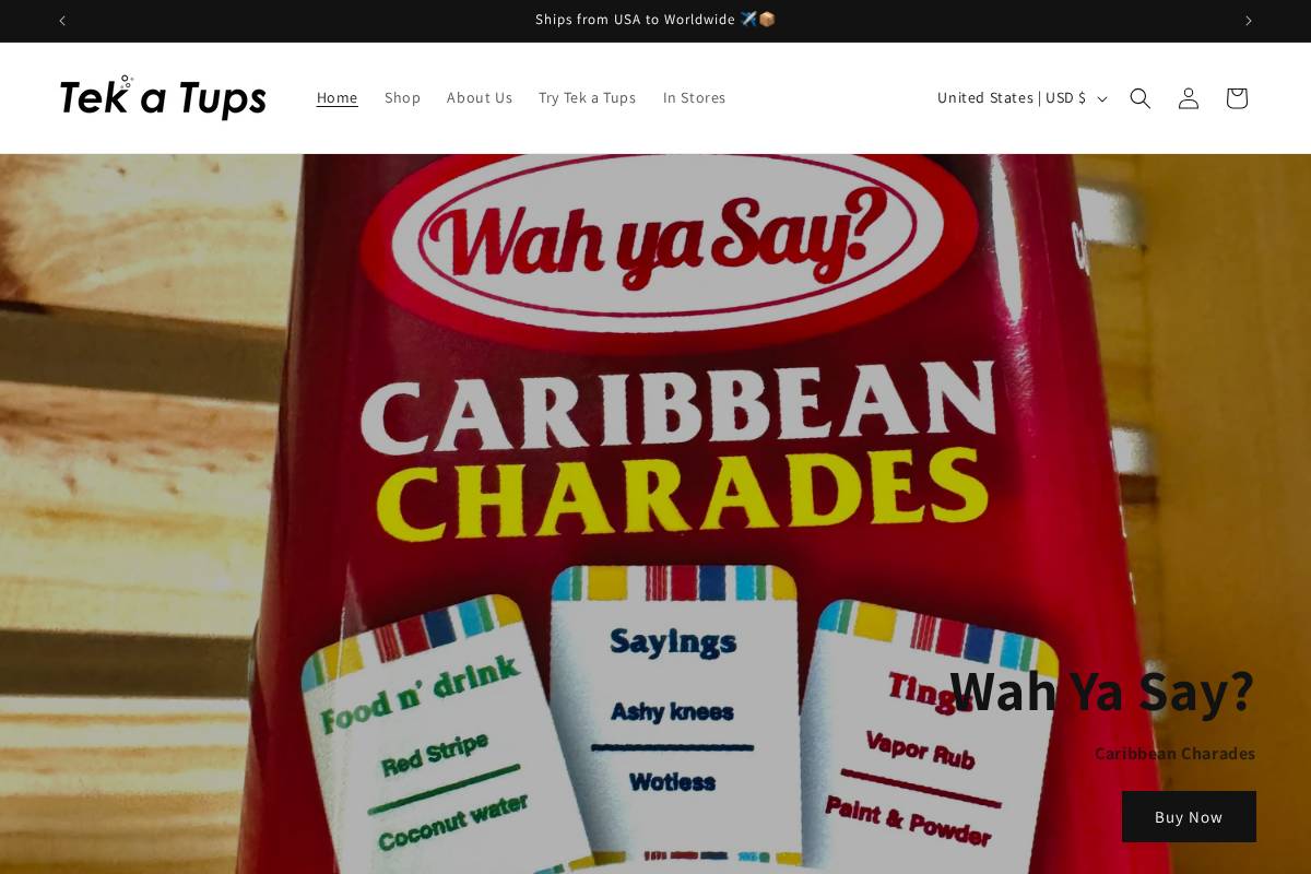 tekatups.com homepage screenshot