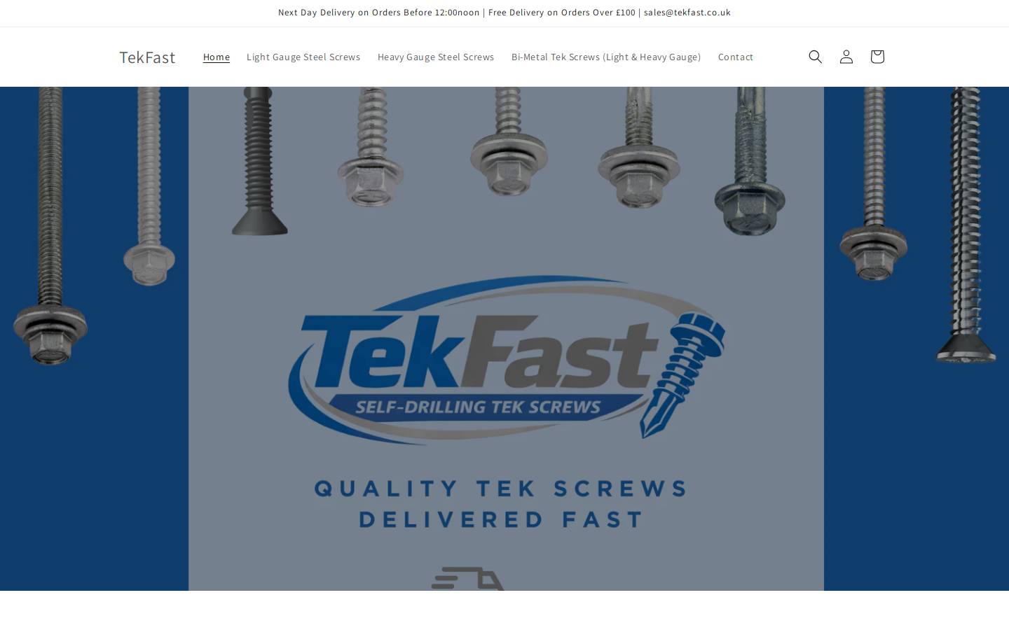 tekfast.co.uk homepage screenshot