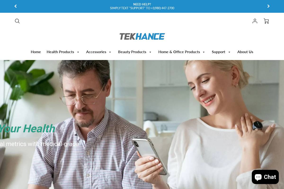 tekhanceus.com homepage screenshot