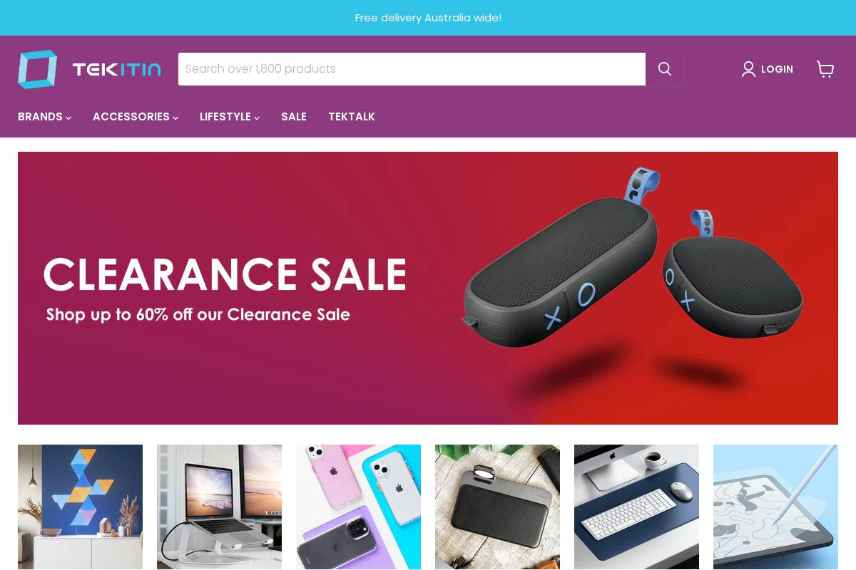 tekitin.com.au homepage screenshot