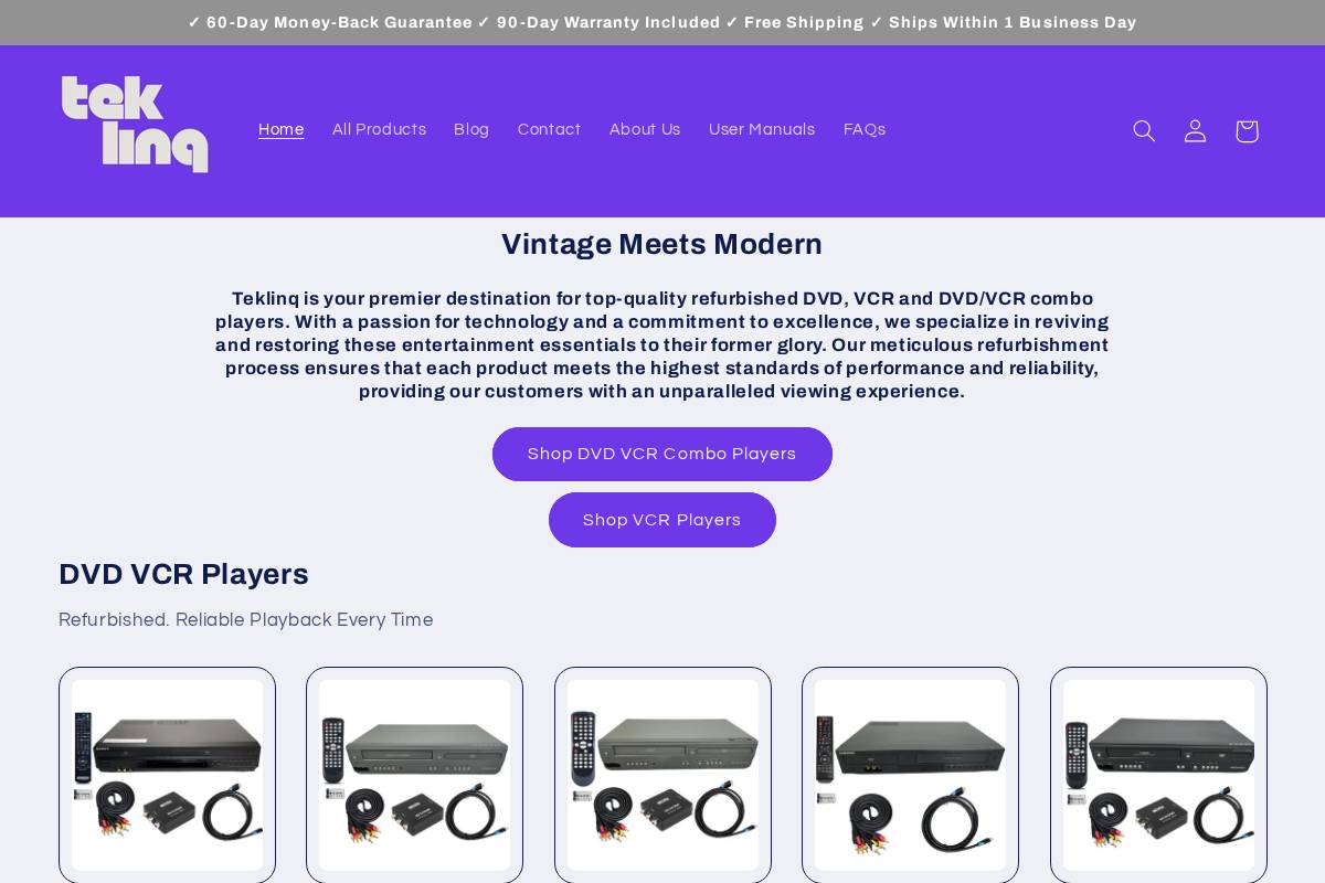 teklinq.net homepage screenshot