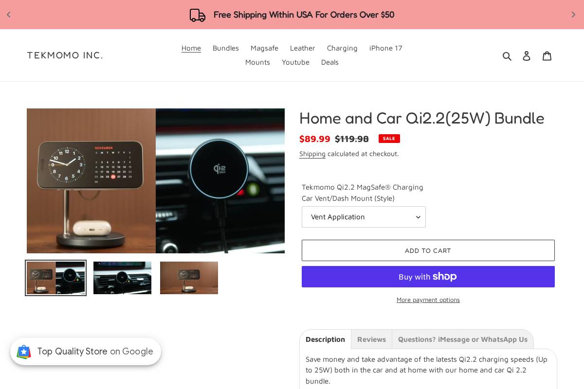 tekmomo.com homepage screenshot