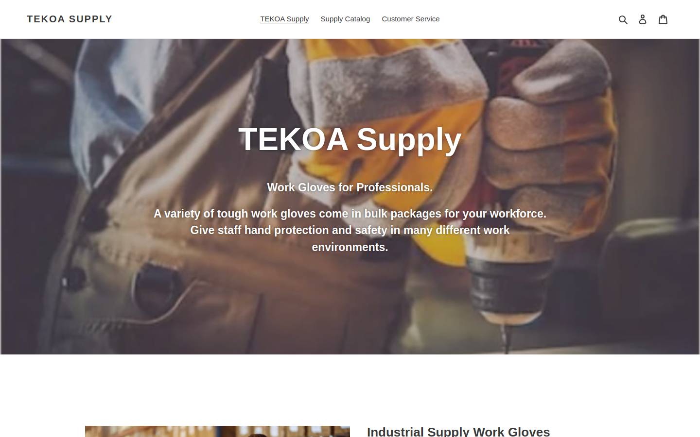 tekoasupply.com homepage screenshot