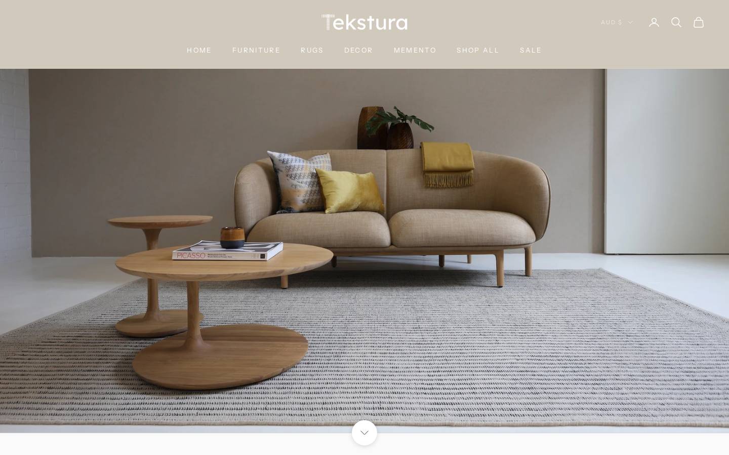 tekstura.com.au homepage screenshot