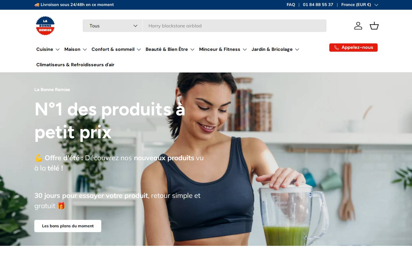 Tektvshop homepage screenshot