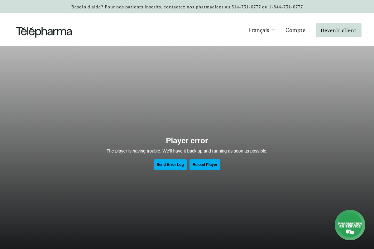 telepharma.ca homepage screenshot