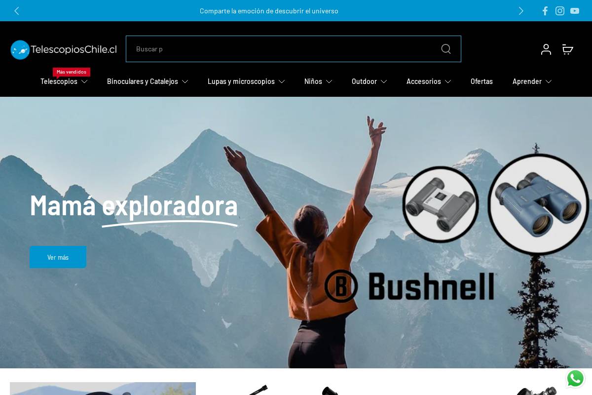 telescopioschile.cl homepage screenshot