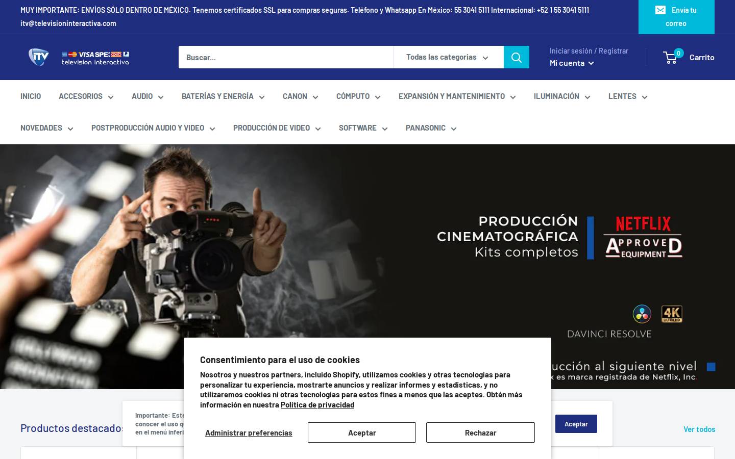 televisioninteractiva.com homepage screenshot