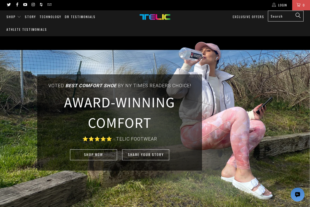 Telic homepage screenshot