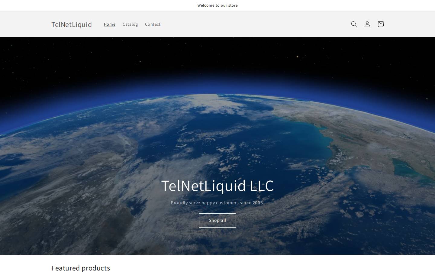telnetliquid.com homepage screenshot