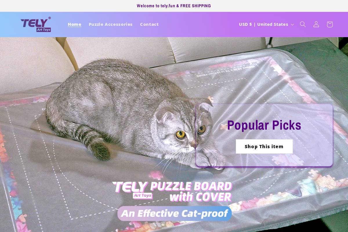 tely.fun homepage screenshot