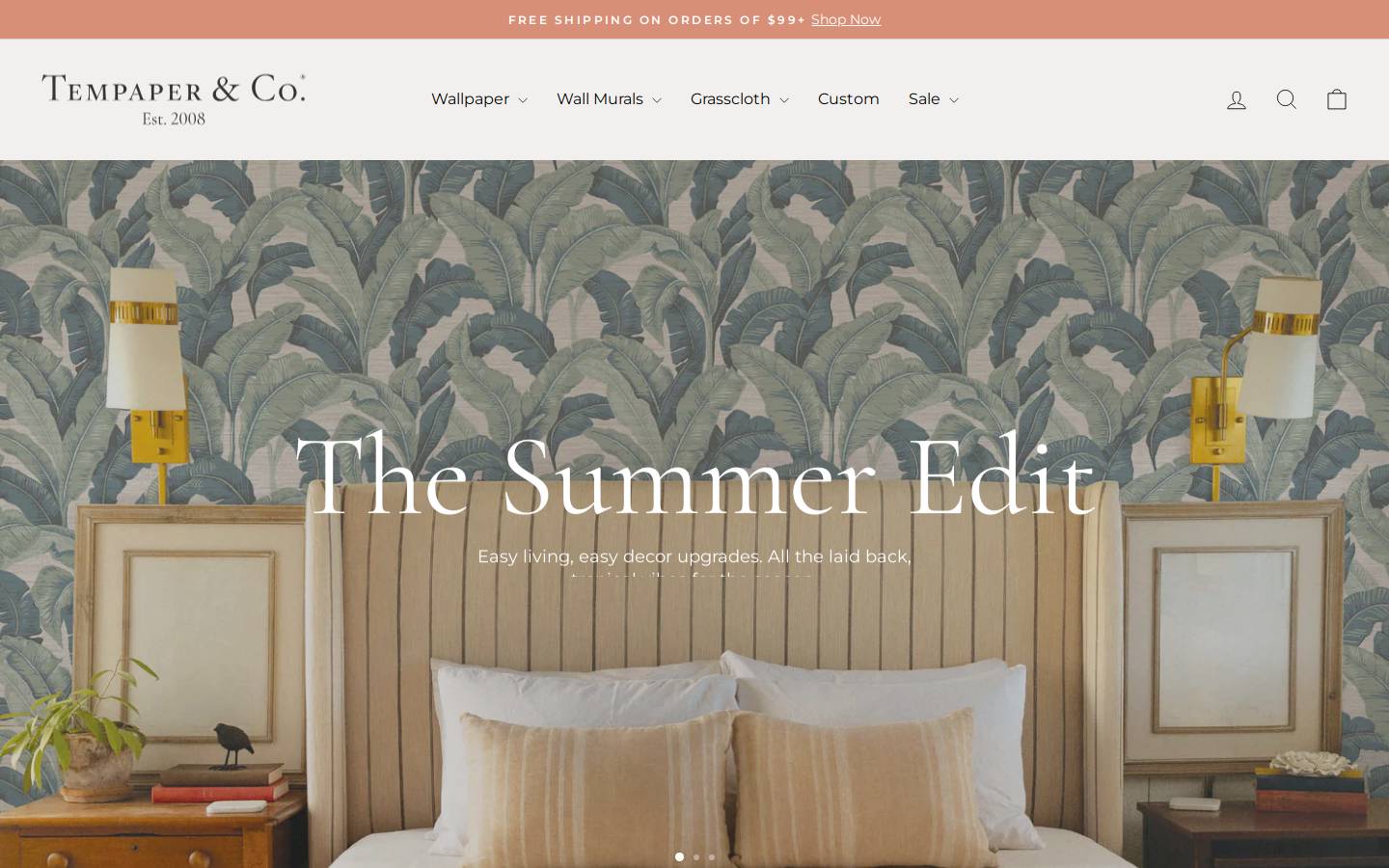 tempaper.com homepage screenshot
