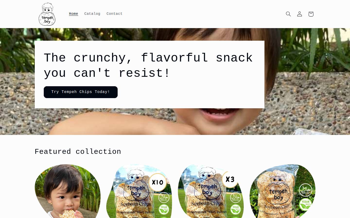 tempehboy.com homepage screenshot