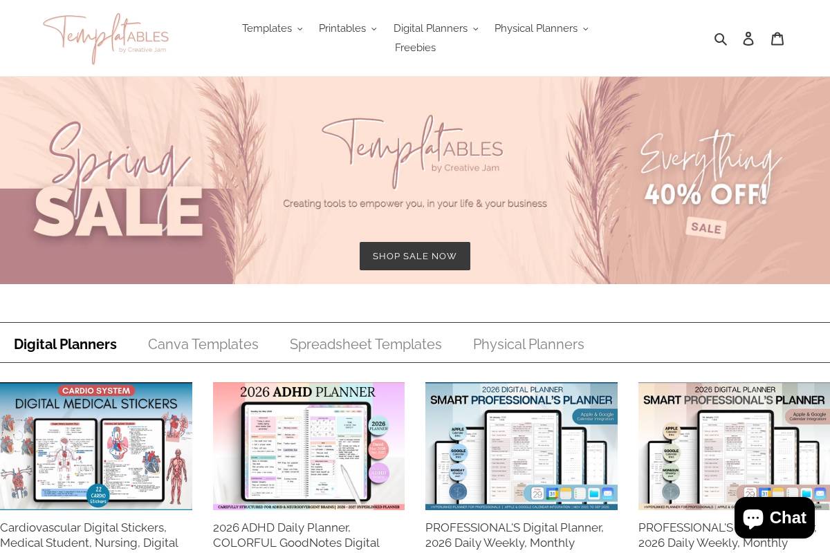 templatables.com homepage screenshot