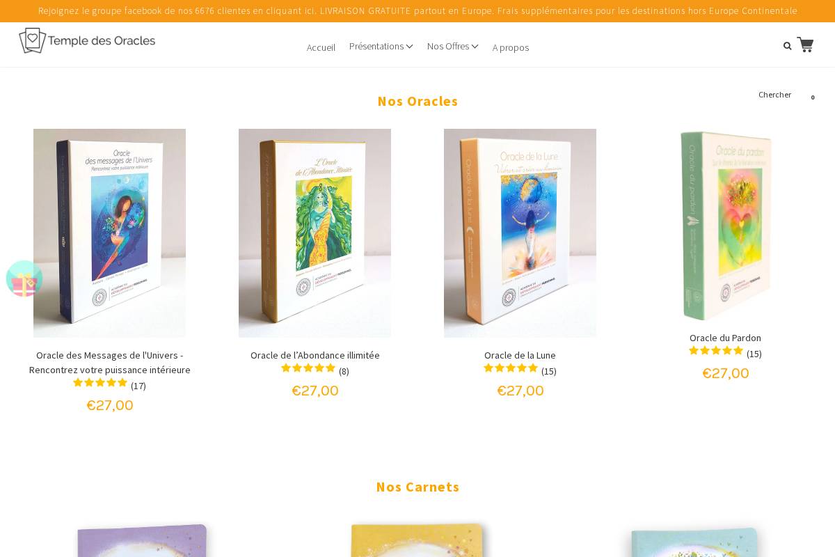 templedesoracles.com homepage screenshot