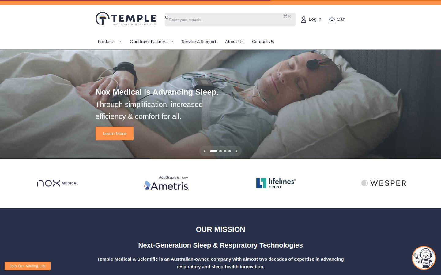 templehealthcare.com.au homepage screenshot