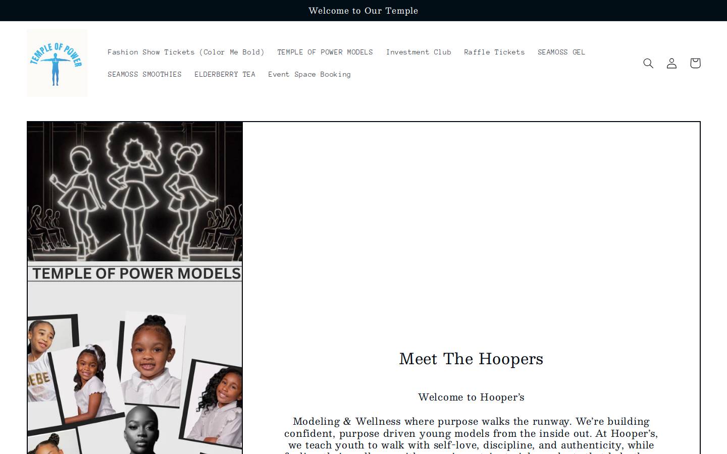templeofpowerllc.com homepage screenshot