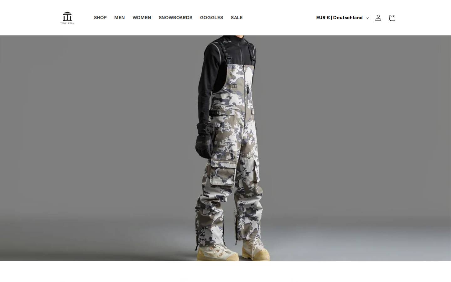 templeton.clothing homepage screenshot