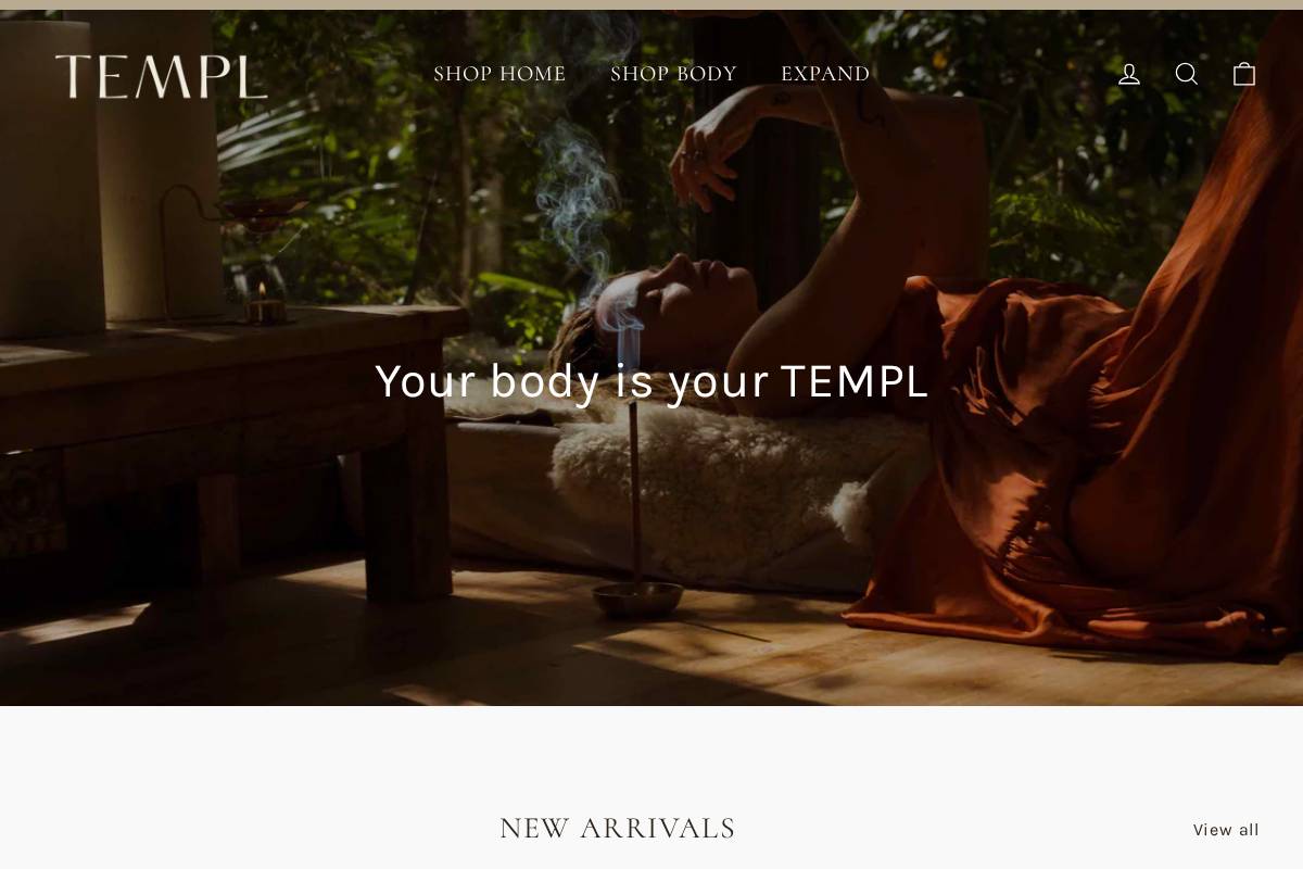 templhome.com homepage screenshot