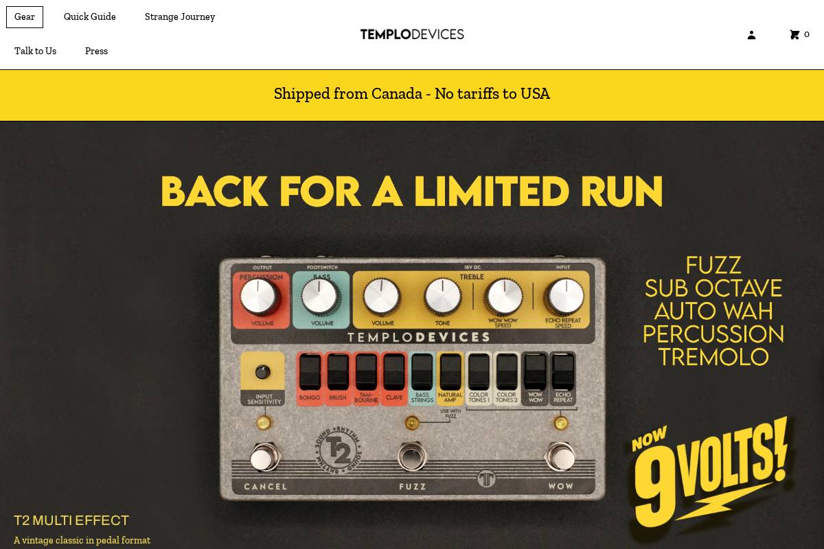 templodevices.com homepage screenshot