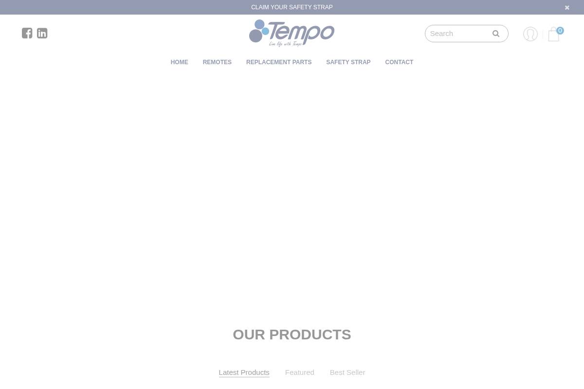 tempo-accessories.org homepage screenshot