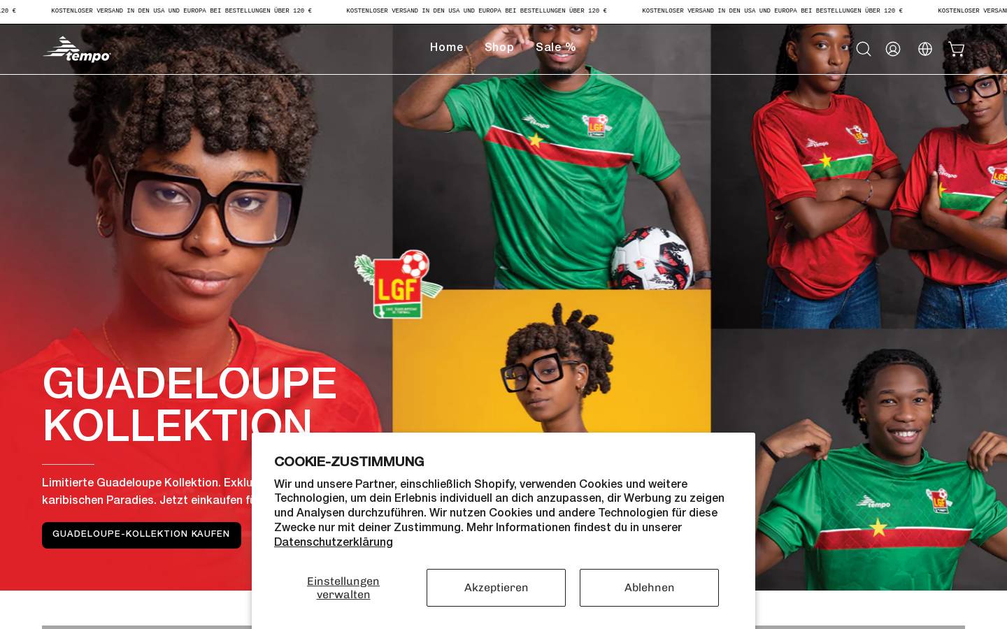 temposport.com homepage screenshot