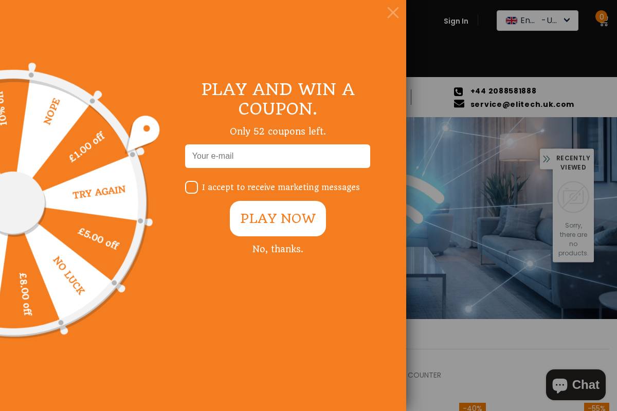 Temtop homepage screenshot