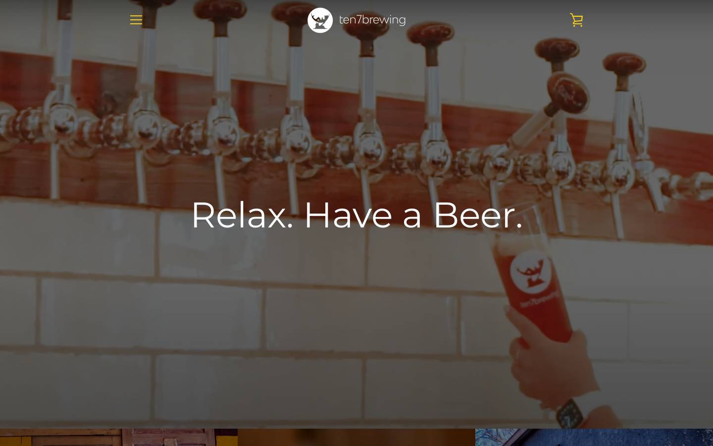 ten7brewing.com homepage screenshot