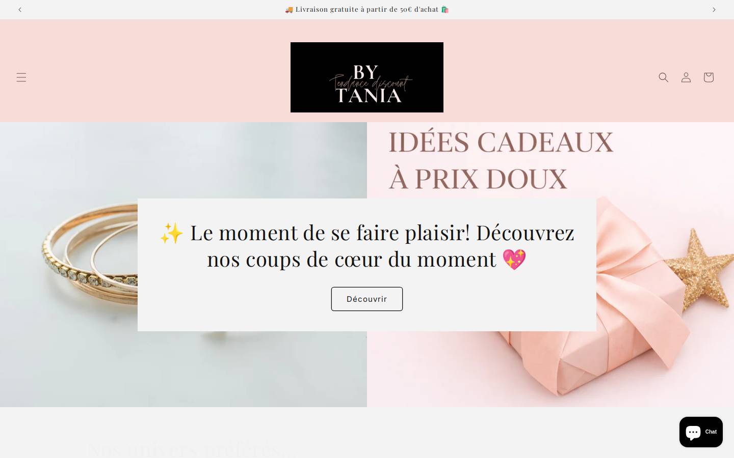 tendancediscount.com homepage screenshot
