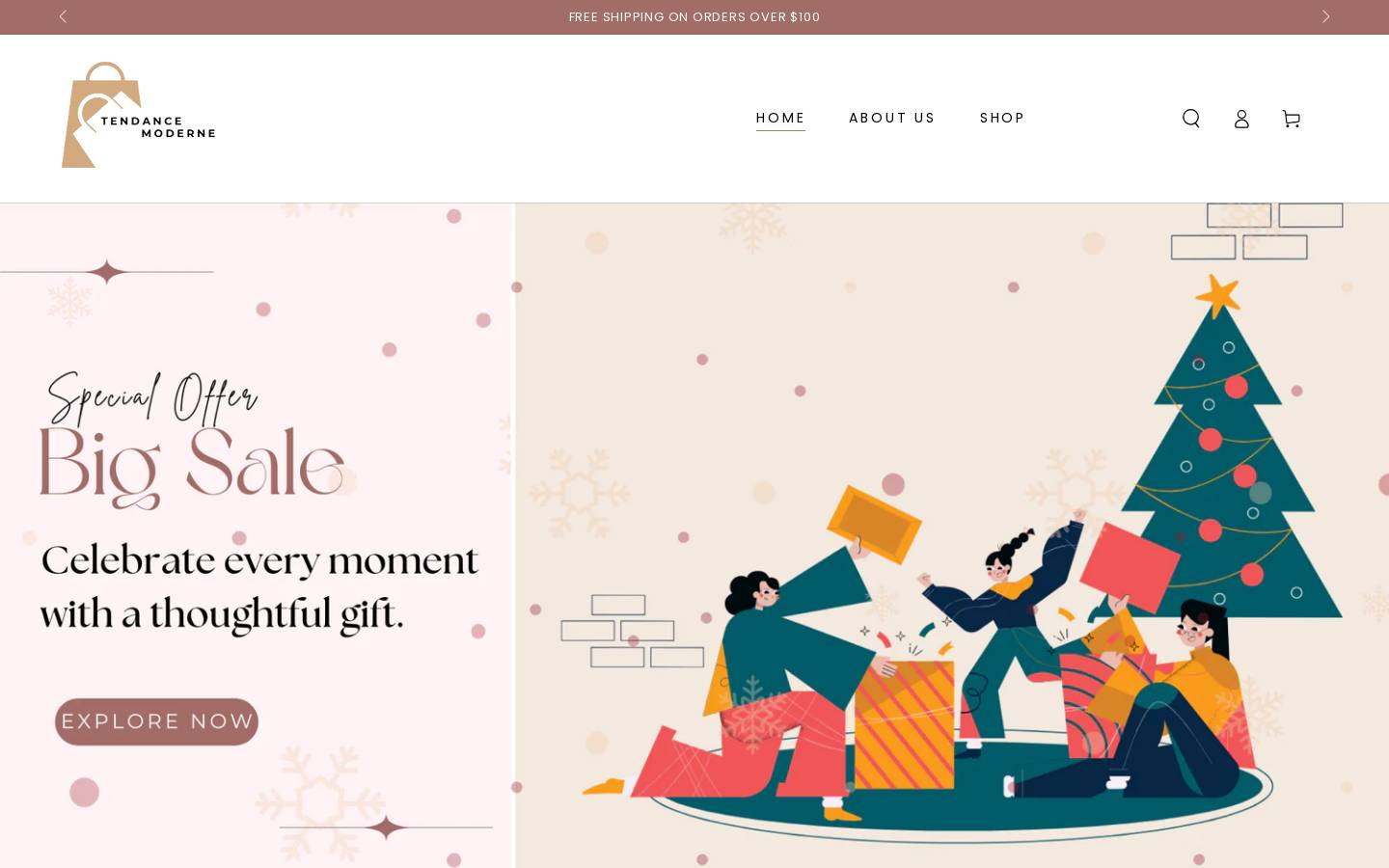 tendancemoderne.com homepage screenshot