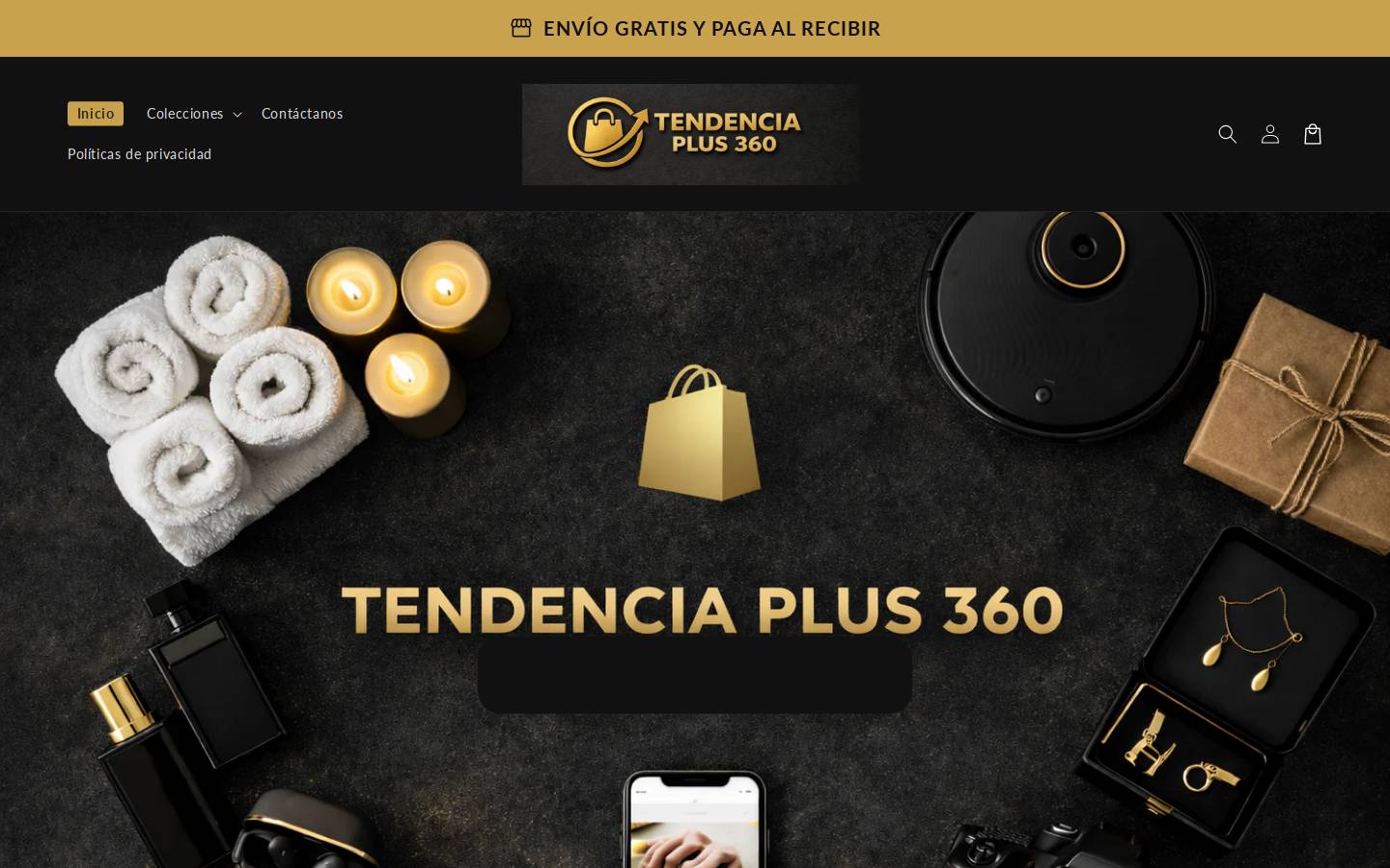 tendenciaplus360.com homepage screenshot